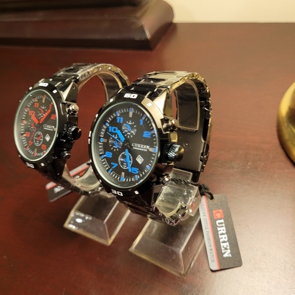 Two Brand New Men's Curren Chronometer Watch - Picture 3 of 6